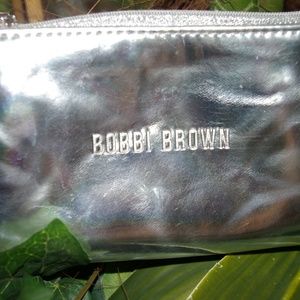 Bobbi Brown Shiny Silver Makeup Bag